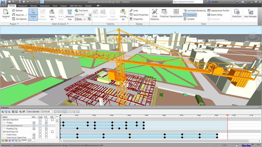使用Navisworks進(jìn)行施工動(dòng)畫(huà)模擬 - BIM,Reivt中文網(wǎng)