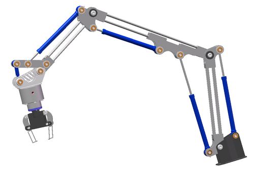 機械臂模型的3Dmax設計 - BIM,Reivt中文網