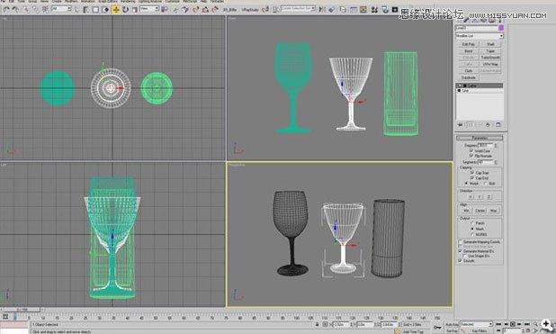 3DSMAX教程：制作逼真的玻璃杯 - BIM,Reivt中文網