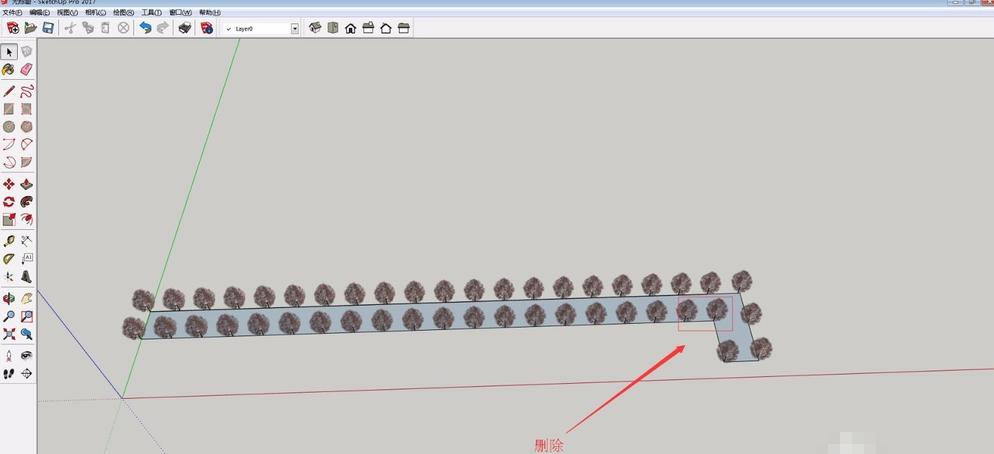 Sketchup草圖大師：如何快速在道路上添加樹(shù)木 - BIM,Reivt中文網(wǎng)