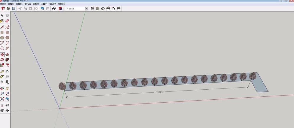 Sketchup草圖大師：如何快速在道路上添加樹(shù)木 - BIM,Reivt中文網(wǎng)