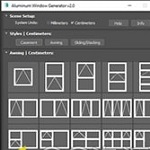 Aluminum Window Generator 2.0 for 3dmax2018-2026官方正版下載,附詳細(xì)圖文安裝教程! Aluminum Window Generator 2.0 for 3dmax2018-2026官方正版下載,附詳細(xì)圖文安裝教程!